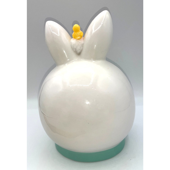 Vintage Ceramic Chick inside Ceramic Bunny Diorama Deb O. Original Designs OOAK - Picture 11 of 16